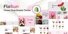 Shopify主题Flosun鲜花花店购物网站模板V1.0