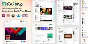 MetaFans汉化版3.3.7 WordPress论坛社区&社交网络网站模板