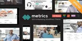 WordPress主题Metrics v2.3：SEO服务/数字营销/社交媒体网站WordPress主题