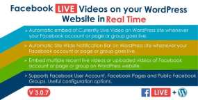 Facebook Live Video Auto Embed自动内嵌Facebook视频V3.0.7