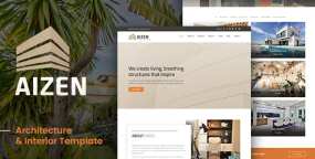 AIZEN建筑设计与室内装修网站HTML5模板V1.1