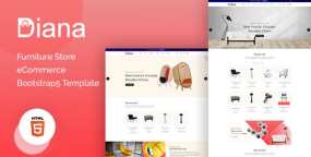 HTML模板Diana 1.0：家具家私电子商务网站Bootstrap 5模板