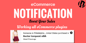 虚拟订单通知插件WordPress eCommerce Notification v1.0.6.3