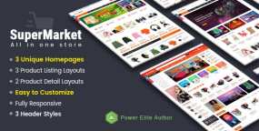 SuperMarket响应式多用途电子商务网站HTML5模板V1.1（包括移动版式）
