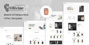 Olivine胡须油和相关产品销售网站HTML5模板V1.0
