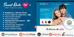 SweetDate(v3.9.1)约会相亲交友网站WordPress主题