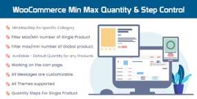 数量上下限和步长控制WooCommerce插件Min Max Quantity & Step Control