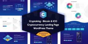 Cryptoking v2.1.5 WordPress加密货币ICO&区块链网站主题
