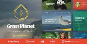 Green Planet WordPress主题_生态环保机构网站模板
