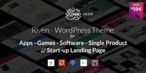 WordPress主题Riven软件SAAS项目游戏应用APP推介网站模板