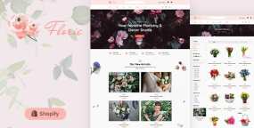 Shopify主题Florie v1.0：花卉绿植购物网站Shopify主题