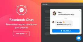 Facebook Chat Nulled v1.2.1：WordPress Facebook 聊天插件