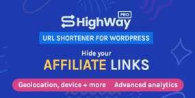 WordPress插件HighWayPro汉化版 1.5.5 短链接系统/链接隐藏WP插件 带统计功能