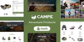 Shopify主题Campe 1.0：野营探险用品外贸电商Shopify主题