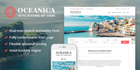 WordPress主题Oceanica v2.0.2：宾馆酒店预订WordPress主题