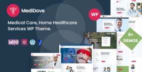 MediDove汉化版V3.0.1：医疗护理&家庭保健网站模板WordPress主题