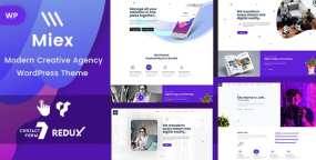 WordPress主题Miex 1.0：创意代理机构网站WordPress主题