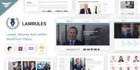 WordPress主题Lawrules v1.3：律师事务所网站WordPress主题