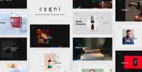 [2.2.1]Cygni响应式交互式作品集展示网站WordPress主题