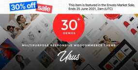 WordPress主题Urus v2.0.4 多用途响应式WooCommerce主题