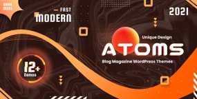 [1.9]Atoms新闻杂志社个人博客网站WordPress主题