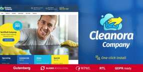 WordPress主题Cleanora家政公司清洁服务网站模板