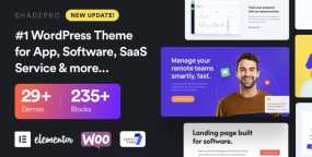 WordPress主题ShadePro项目启动&SaaS业务推广网站模板V3.6.6