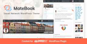 WordPress主题Matebook汉化版 1.2.2 社交网络论坛社区WP主题【预约汉化】