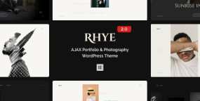 Rhye汉化版_WordPress设计作品集展示主题