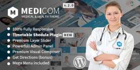 WordPress主题Medicom 3.0.10 Nulled 医疗保健和医疗器械网站WP主题