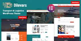 WordPress主题Dilevars 1.0.3 Nulled 快递物流企业网站WordPress主题