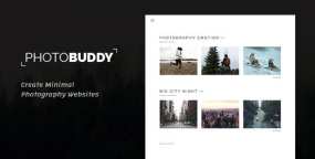 WordPress主题PhotoBuddy v1.0.4 摄影师作品展示WP主题
