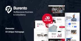 WordPress主题Burento 1.1 初创企业商业代理网站WP主题