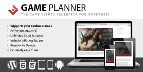 WordPress插件Game Planner 1.21 组织安排在线多人游戏活动WP插件