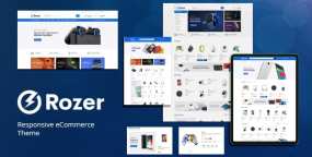 Rozer响应式数码3C购物网站OpenCart 3 主题