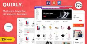 OpenCart主题Quixly 1.1 多用途响应式购物网站Opencart 3主题