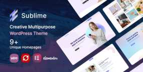 WordPress主题Sublime创意多用途建站模板V1.12 带XML导入数据