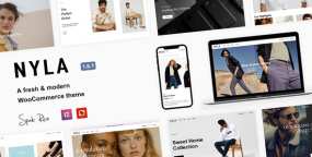 [1.7]Nyla清新现代服装时装跨境电商购物网站WooCommerce主题
