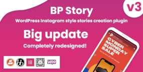 BP Story动态Instagram风格故事生成器WordPress插件