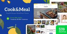 Cook&Meal (v1.2.3)美食烹饪食谱博客网站WordPress主题