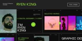 WordPress主题Ryen King 1.0.1 个人简历/名片/作品集展示WP主题