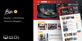WordPress主题Bouplay 2.7 响应式新闻/旅游/美食博主WP主题