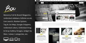 WordPress主题BouReview 2.8 瀑布流布局影评新闻评论网站WP主题
