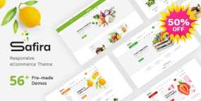 OpenCart主题Safira 1.1.3 多用途响应式外贸电商平台OpenCart主题