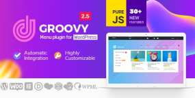 [2.6.3]Groovy Mega Menu汉化版_图文风格超级菜单定制器WordPress插件