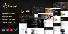 Emarat v1.5.0 建筑设计和建筑企业网WordPress主题