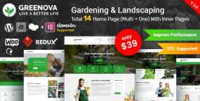 Greenova(v2.3.8)园艺园林绿化和景观设计网站WordPress主题