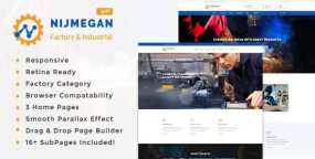 WordPress主题Nijmegan工厂和工业制造业网站模板