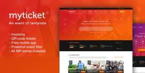 WordPress主题MyTicket 1.0.10 活动门票管理系统WP主题