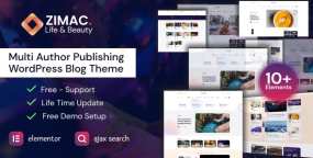 WordPress主题Zimac汉化版 1.0.1 多作者新闻杂志博客网站WP主题